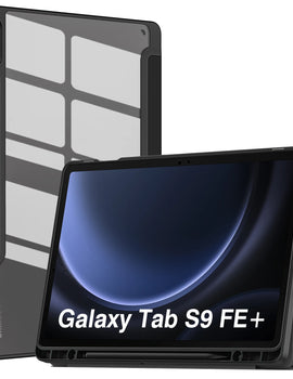 Case For Samsung Galaxy Tab S9 FE Plus 12.4-Inch 2023 (SM-X610/SM-X616),Lightweight Tablet Trifold Cover Case TPU +PC Back