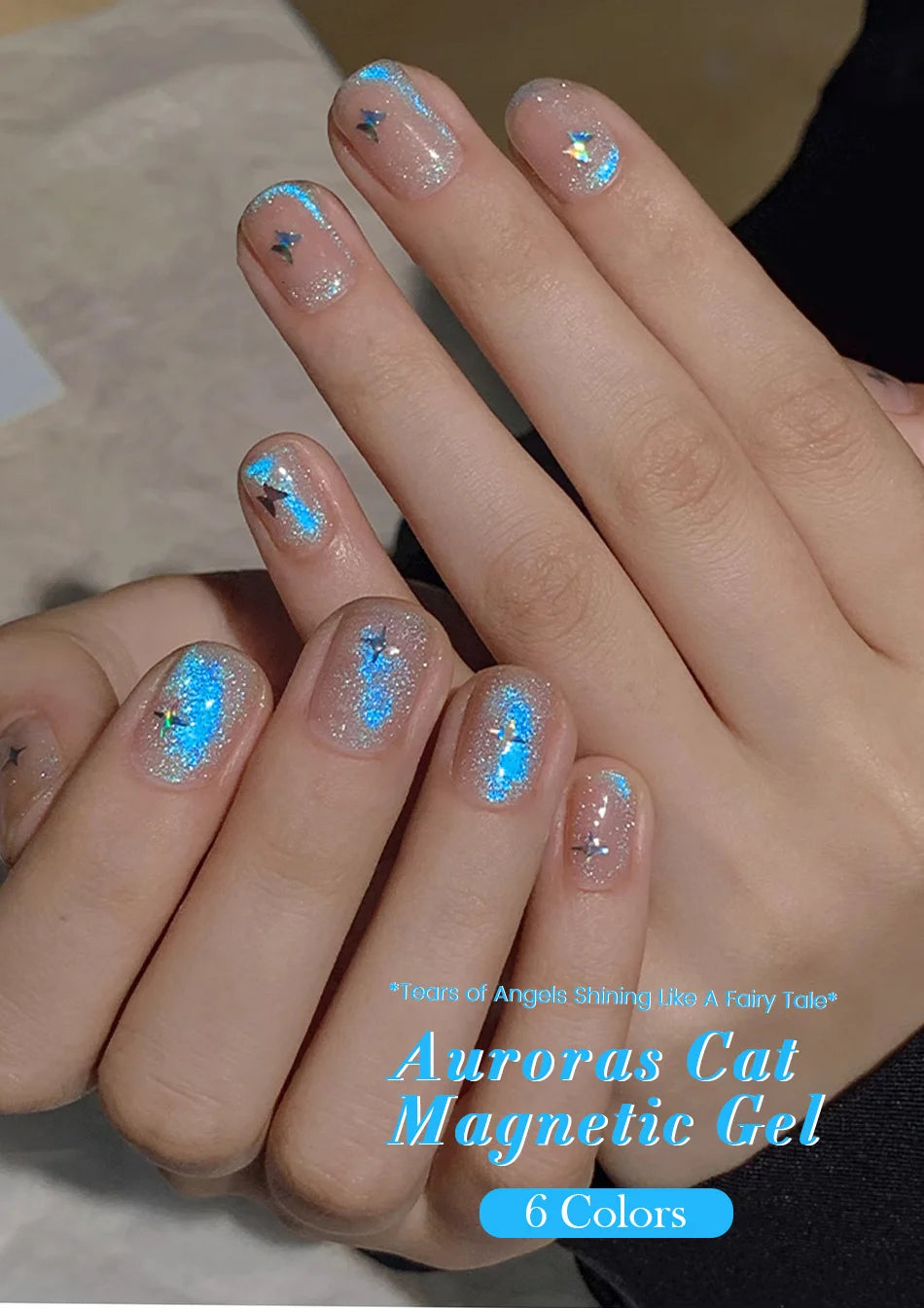 10ml Auroras Cat  Gel Tears of Angels Crystal Shining Like A Fairy Tale Soak Off UV Gel Nail Art Varnish