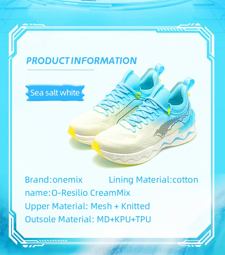 Style Color O-Resilio CreamMix Road Running Shoes for Man Lightweight Cushioning Men Training Outdoor Sneakers
