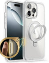 For iPhone 16 Pro Max Case with Camera Control Capture Button UB Mag Stand Series Slim Clear Magnetic MagSafe Phone Case