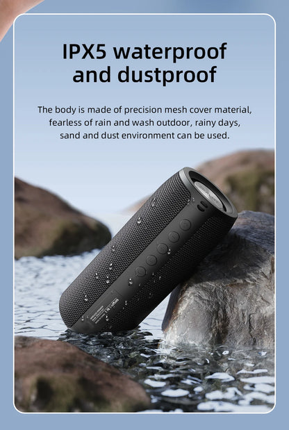 Powerful Bluetooth Speaker Bass Wireless Speakers Subwoofer Waterproof Sound Box Support TF, TWS, USB Flash Drive