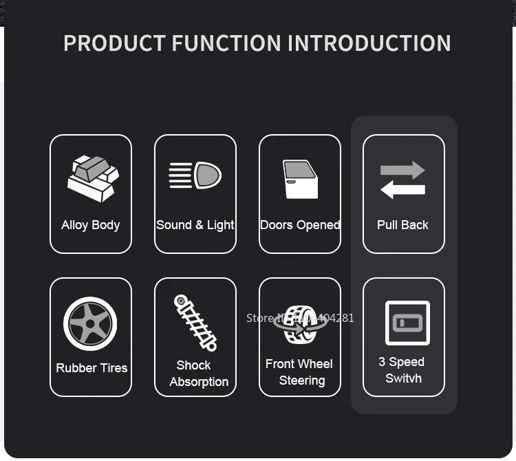 1:24 Land Cruiser FJ LC80 Toy Model Diecast Alloy Car Sound Light Pull Back Doors Opened Miniature Vehice Friend's Birthday Gift