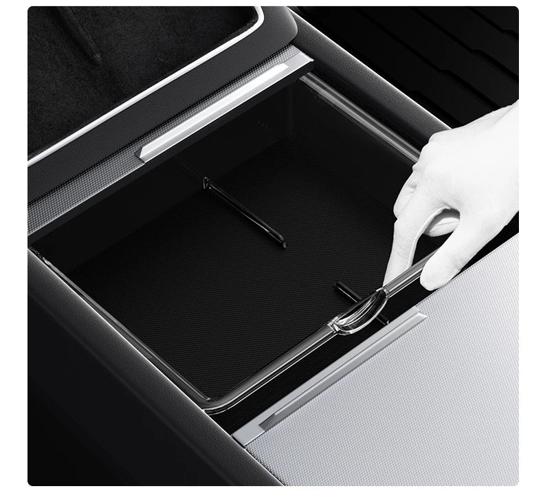 Center Console Storage Organizer Set for Tesla Model 3 Y YL Juniper Highland 2024 2026