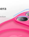 For iPhone 15 Pro Max Case Curly Wave Frame Shape Design Camera Protection Drop Shockproof Compatible with MagSafe Phone Case