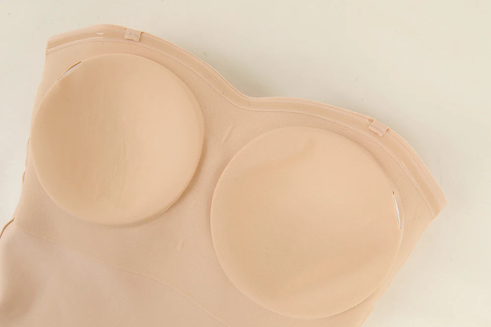 Strapless Thong Bodysuit for Women – Plus Size Tummy Control Shapewear