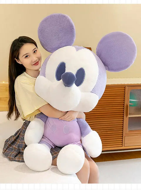 Kawaii Mickey Minnie Plush Toy Couple Doll Stuffed Dolls Animal Kids Birthday Gift for Girls Soft Cuddly Pillow Pal Wholesale