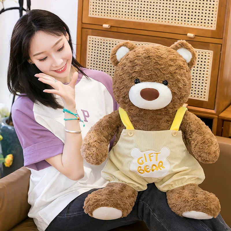 Kawaii Plush Teddy Bear Sitting Posture Stuffed Doll Soft Cute Cuddly Toy for Kids Birthday Xmas Gift Large Small Size Wholesale