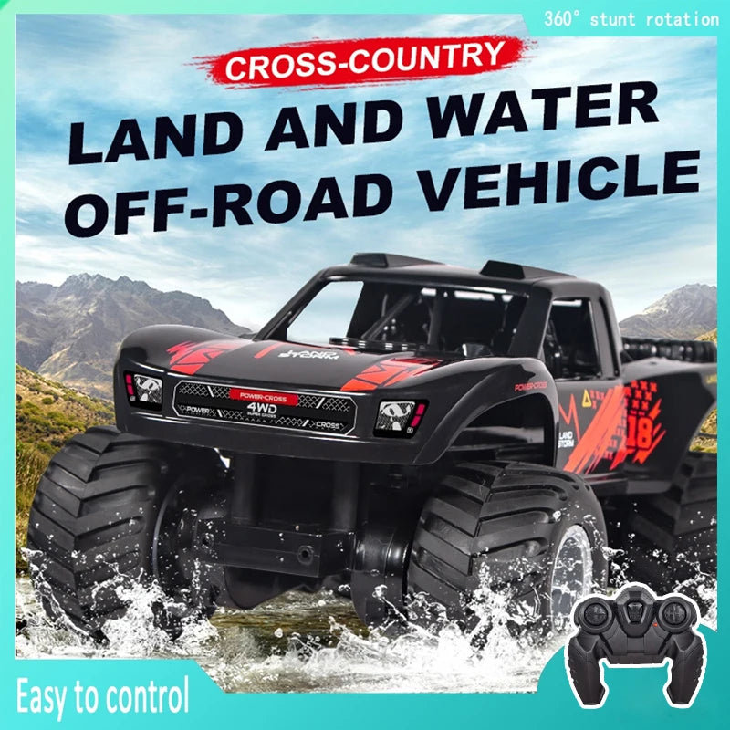 2.4G Amphibious Off-road Climbing RC Flip Stunt Car Racing All-terrain Waterproof 's RC Toys Gifts