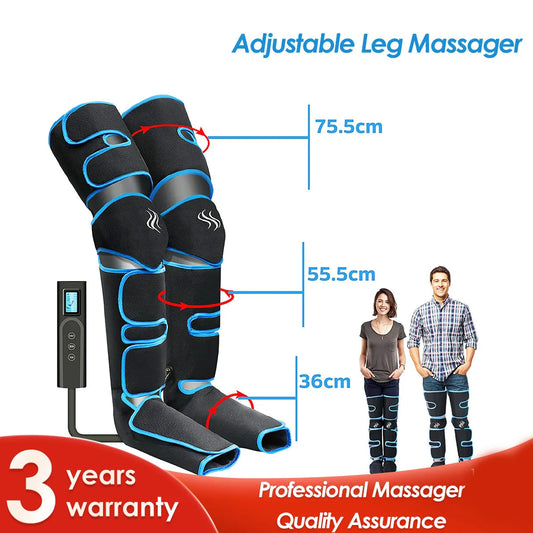 USB Foot air pressure leg massager promotes blood circulation, body massager, muscle relaxation, lymphatic drainage device 360°