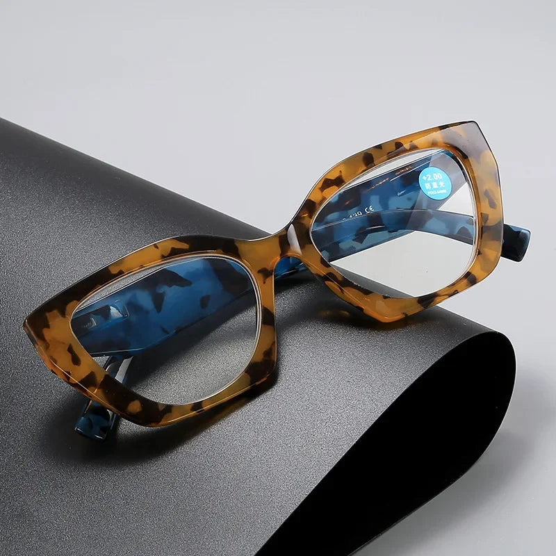 Retro Reading Glasses Butterfly Shaped Anti Blue Light Design Glasses Women Fashion Spring Eyeglasses Legs Reading Glass
