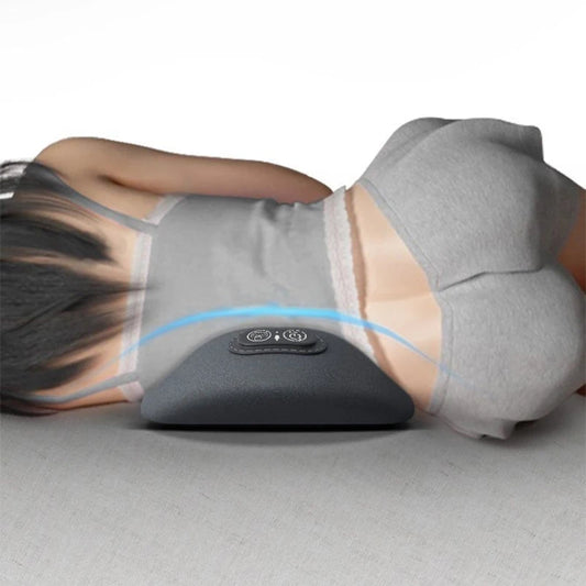 Memory Foam Lumbar Support Massage Pillow with Heating