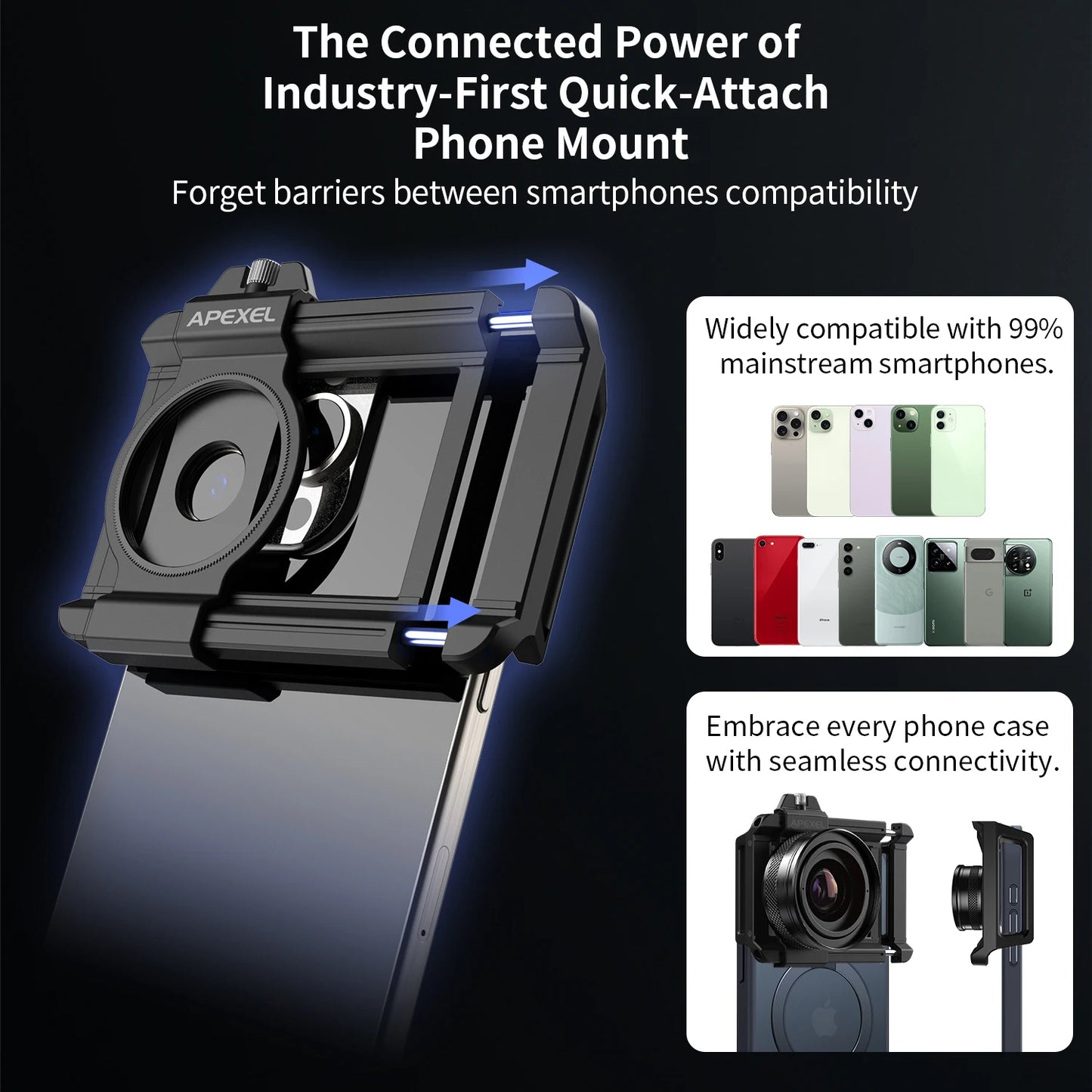 10X to 20X Zoom Macro Smartphone Lens with Universal Clip