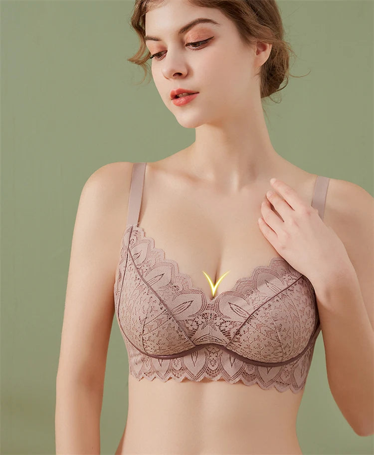 Women’s Push-Up Wire-Free Bra – Comfortable Adjustable Straps Bralette