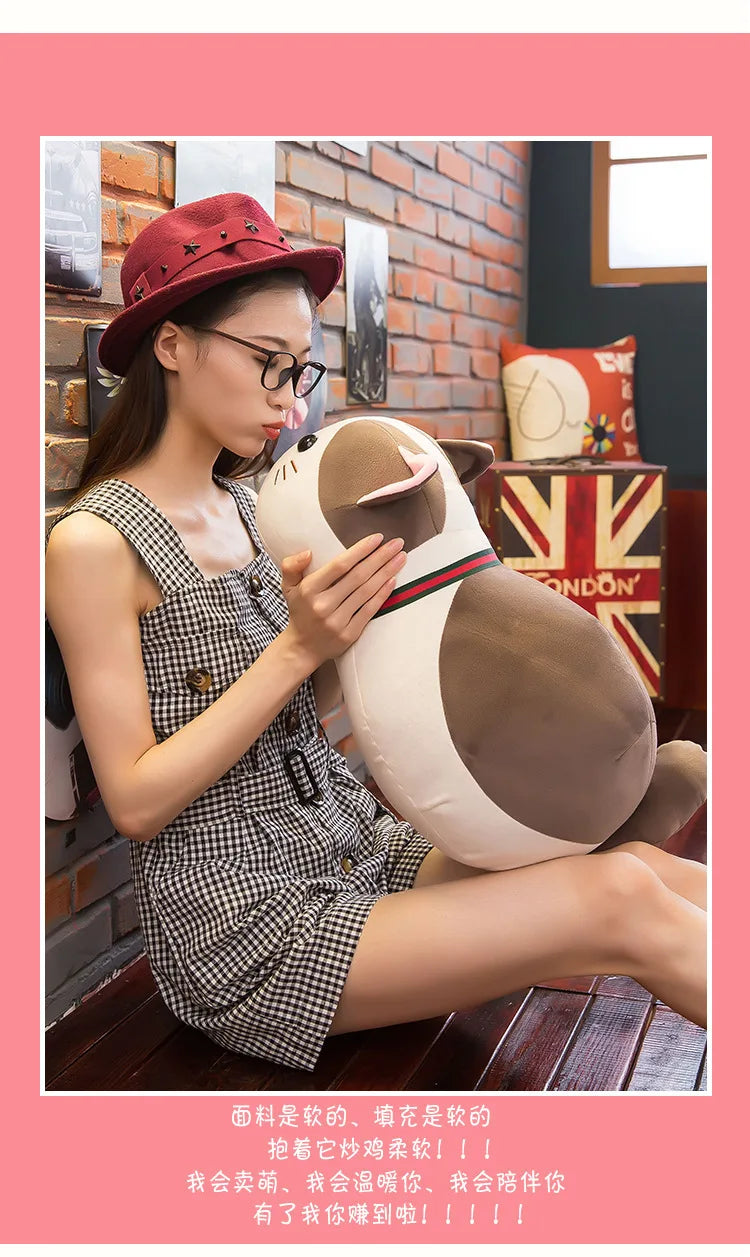 Kawaii Plush Toy Cute Cat Pillow Stuffed Doll Soft Cuddly Animal for Kids Birthday Gift Perfect Sleep Companion and Pet Style
