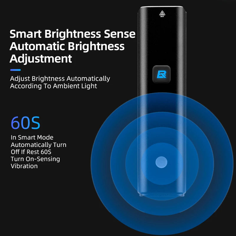 Bike Front Light 1500LM 5000mAH Battery Bicycle Light Aluminum Smart Sense LED Lamp Flashlight Cycling Headlight