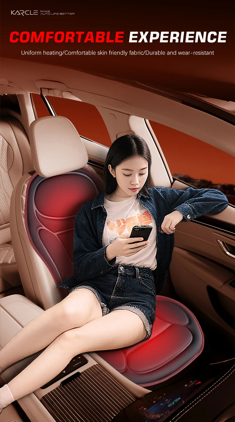 Winter Heated Car Seat Cover 12V Heating Warmer Car Seat Cushion 1/2pcs Auto Universal Car Seat Protector Cloak Cover Pads Set