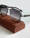 Sunglasses For Men Square Trendy Luxe Vintage Fashion Glasses Retro Steampunk Shades