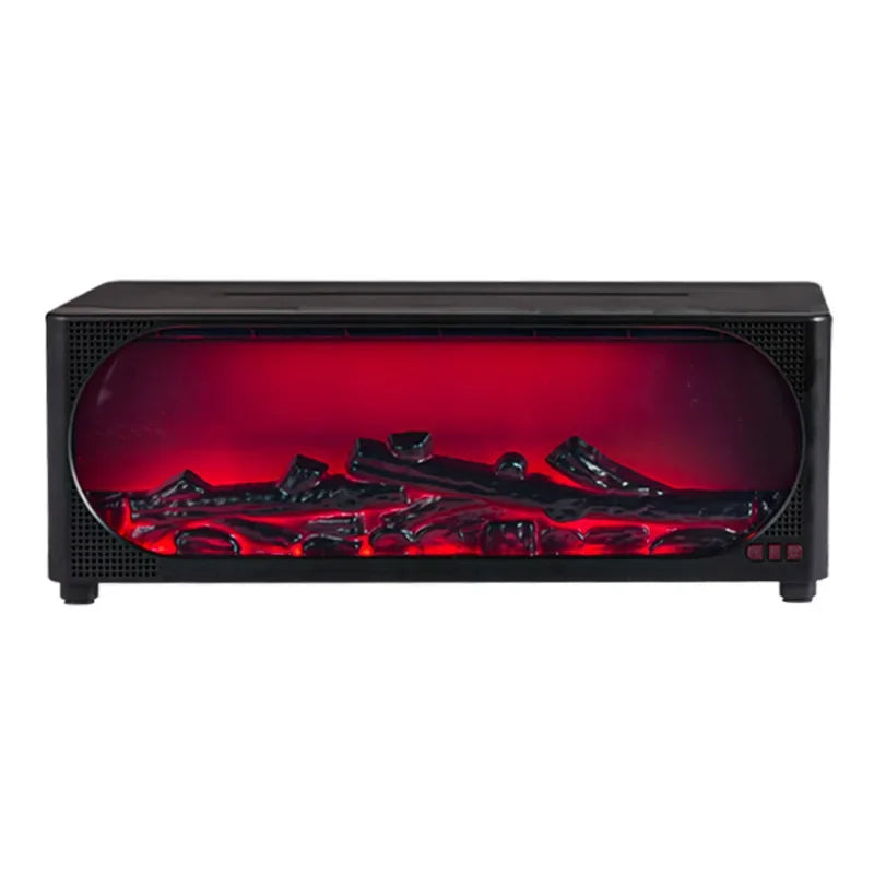Simulated fireplace charcoal fire humidifier with Bluetooth stereo multifunctional aromatherapy silent fog air humidifier home