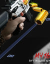 M416 Fully Automatic Shell Throwing Soft Bullet Gun, Electric Combo Hand Automatic Shell Throwing Toy Gun