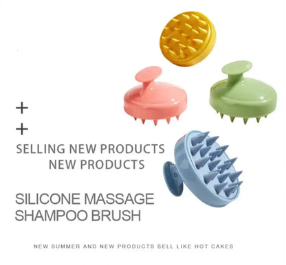 Silicone Shampoo Scalp Hair Massager Wet and Dry Shower Brush Shampoo Massage Comb Adult Soft Bath Hair Comb Health Care Tool