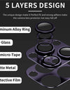 Full Cover Metal Camera Lens Protector on For iPhone 14 Pro Max Plus Tempered Glass For iPhone 11 12 13 Pro Max Mini Metal Film