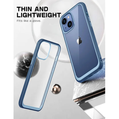 UB Style Premium Hybrid Protective Bumper Case For iPhone 14 (2022)/For iPhone 13 (2021) 6.1" Clear Back Cover Case