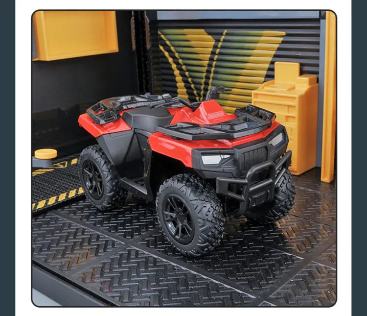 Diecast ATV All Terrain Off Road Motorcycle Model 1 to 36 Scale