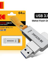 KODAK USB 3.1 Metal USB Flash Drive 64GB 128GB 256GB Pen Drive Creative Personality Car Music Gift High Speed USB PenDrive