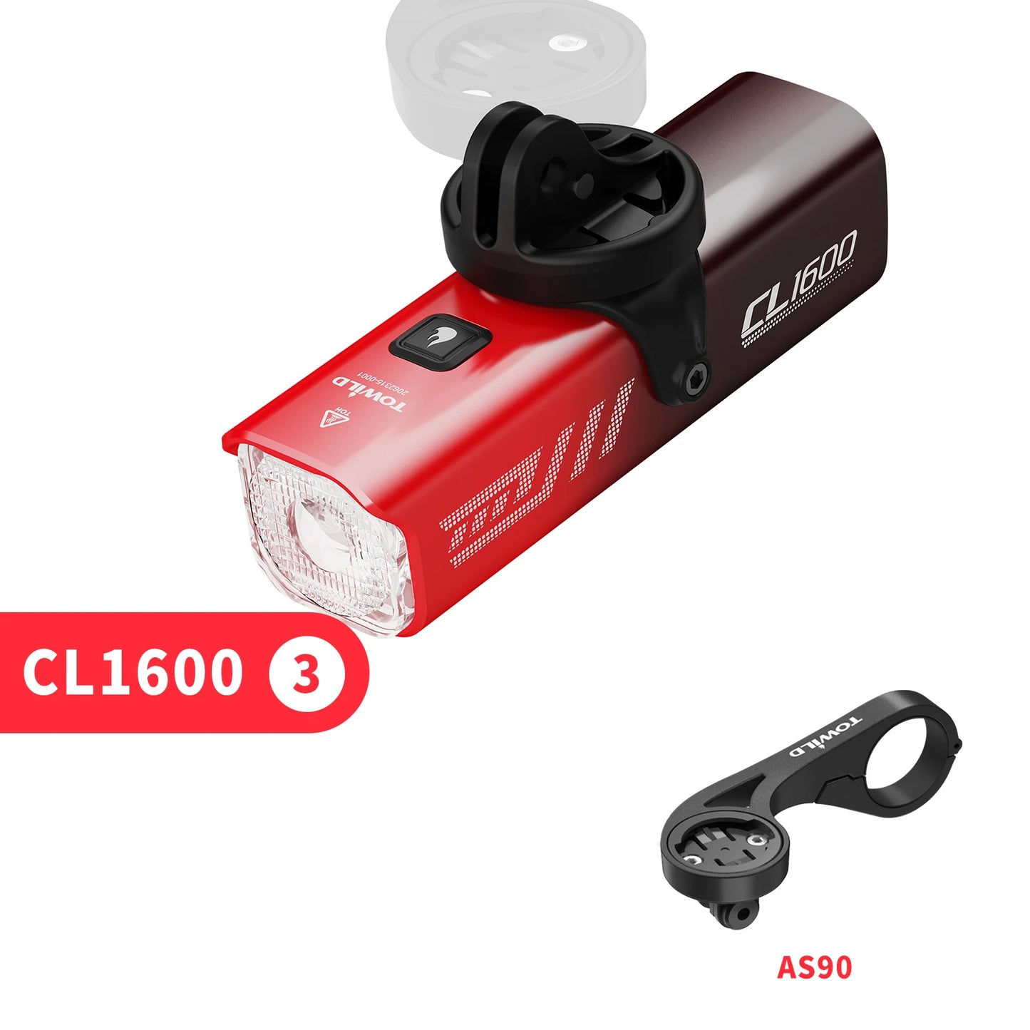 CL1600LM Bicycle Light 5000mAh Bike Light IPX6 Flashlight Aluminum Front Lamp Type-C Charging MTB Road Cycling Headlights