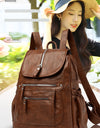 Soft Leather Backpacks High Capacity Female Back Pack Casual Travel Ladies Bagpack