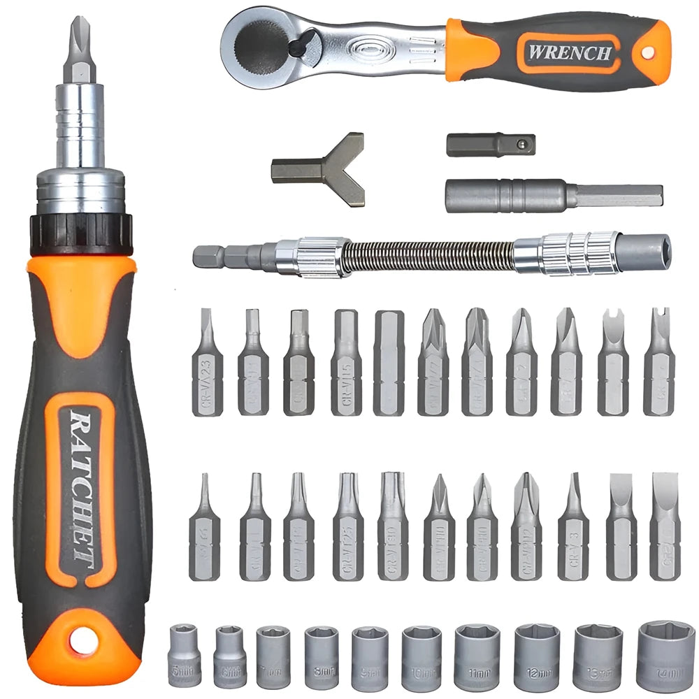 Multi Tools Screwdriver Set Ratchet Socket Wrench Combination Toolbox Hardware Precision Screw Bits Hand Tool Sets