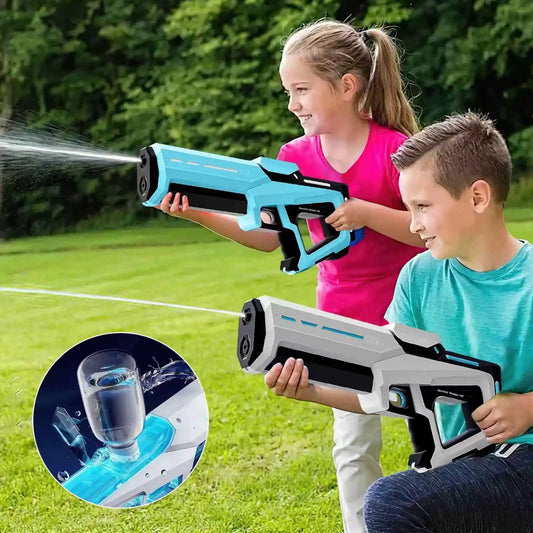 Electric Automatic Suction Water Gun Rechargeable Water Blaster for Outdoor Beach and Pool Activities