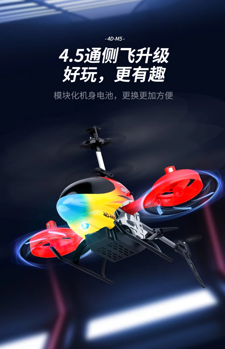 4DRC M5 Remote Control RC Helicopter with Gyro Altitude Hold Drone 3.5 Channel Aircraft Indoor Flying Toy Gift for Boys Girl