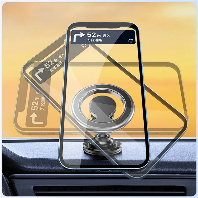 Car Phone Holder Stand Car Mount Support Mobile Bracket in Car For Macsafe iPhone 15 14 13 12 Samsung Xiaomi