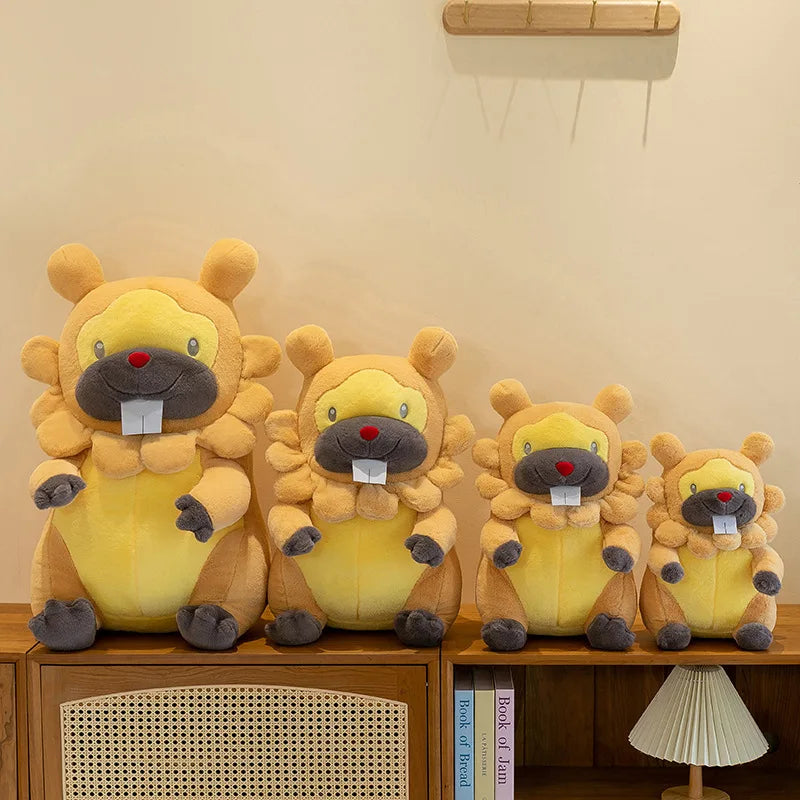 70cm Kawaii Pokemon Bidoof Plush Toy Bidoof Stuffed Doll Sleeping Pillow Cute Plushie Kids Birthday Gift for Children Wholesale