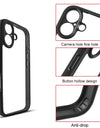 For iPhone 16 Case Silicone TPU Transparent Shockproof Protector Case For iPhone 16 Pro Max Cover For iPhone 16 Plus Case