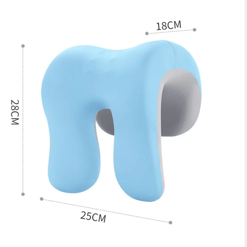 Ergonomic Nap Pillow Memory Foam Throw Pillow Chair Back Heightened Cushion Neck Support Face Down Sleeping Pillows