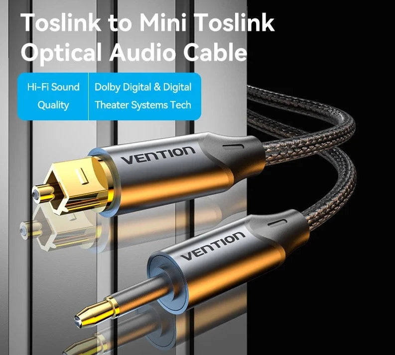 3.5mm Digital Optical Audio Cable Toslink SPDIF Coaxial Cable for Amplifiers Blu-ray Xbox 360 PS4 Soundbar Fiber Cable