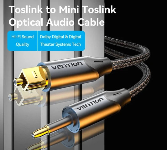 3.5mm Digital Optical Audio Cable Toslink SPDIF Coaxial Cable for Amplifiers Blu-ray Xbox 360 PS4 Soundbar Fiber Cable