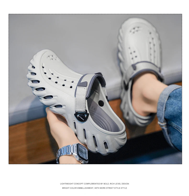 EVA Waterproof Shoes Classics Woman Sandals Mens Outdoor Beach Slides Couple's Non-Slip Casual Slippers