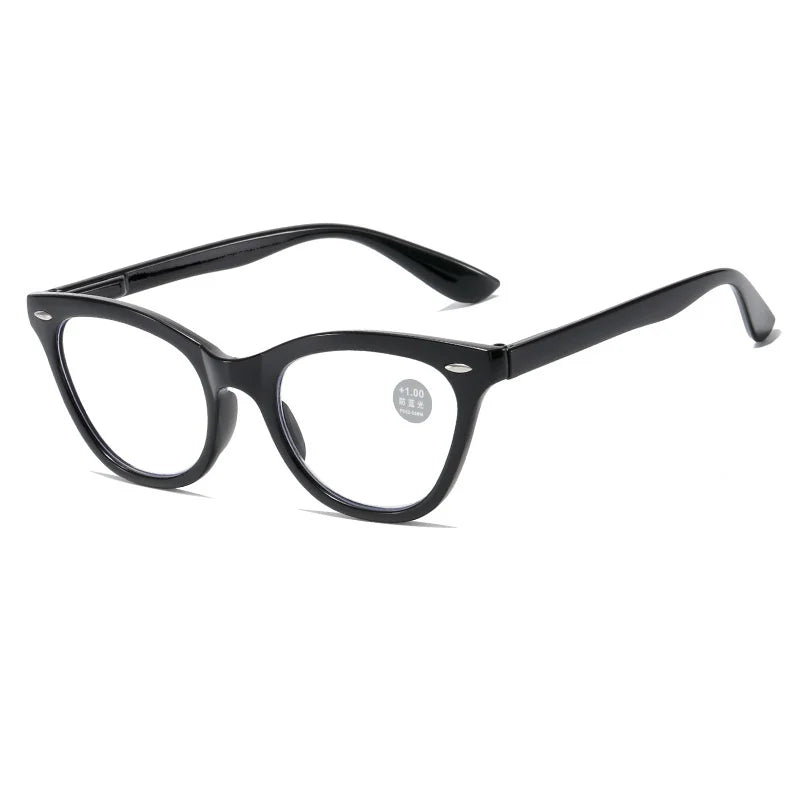Retro Women Reading Glasses Cat Eyes Anti Blue Light Reading Eyeglasses Fashion Presbyopia Hyperopia Eyewear +1.0 +2.0 +3.0