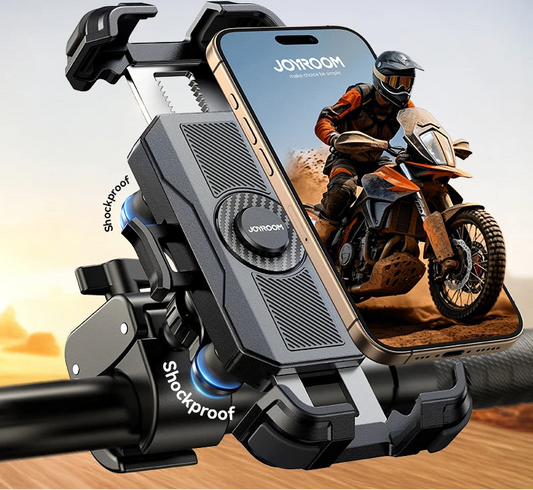 Motorcycle Phone Holder Anti Vibration Phone Mount for Motorcycle Handlebar Bike Phone Mount for iPhone for 4.7-7” Phone