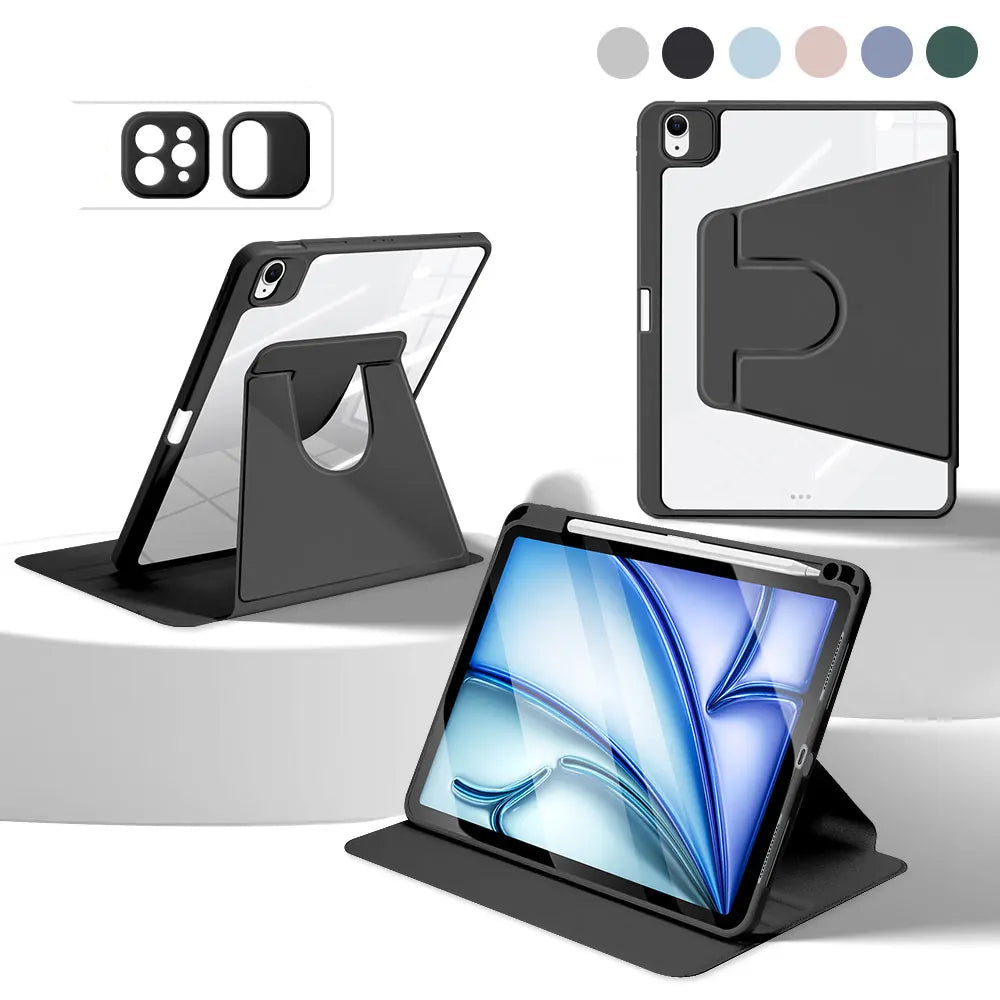 360° Rotation iPad Case for 2024 Air 11 13 M2 Pro 11 13 M4 Air 4 5 10.9 iPad 7/8/9th 10.2 10th Gen Pro 11 Pro 12.9 Mini 6 Cover