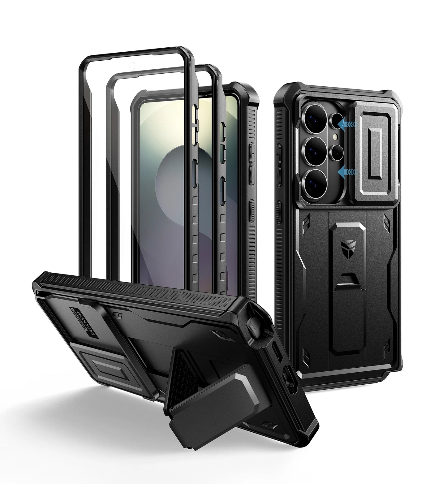 For Samsung Galaxy S26/S26 Plus/S26 Ultra 2026Case Full Body Shockproof Camera Cover &Built-in Screen Protector Kickstand