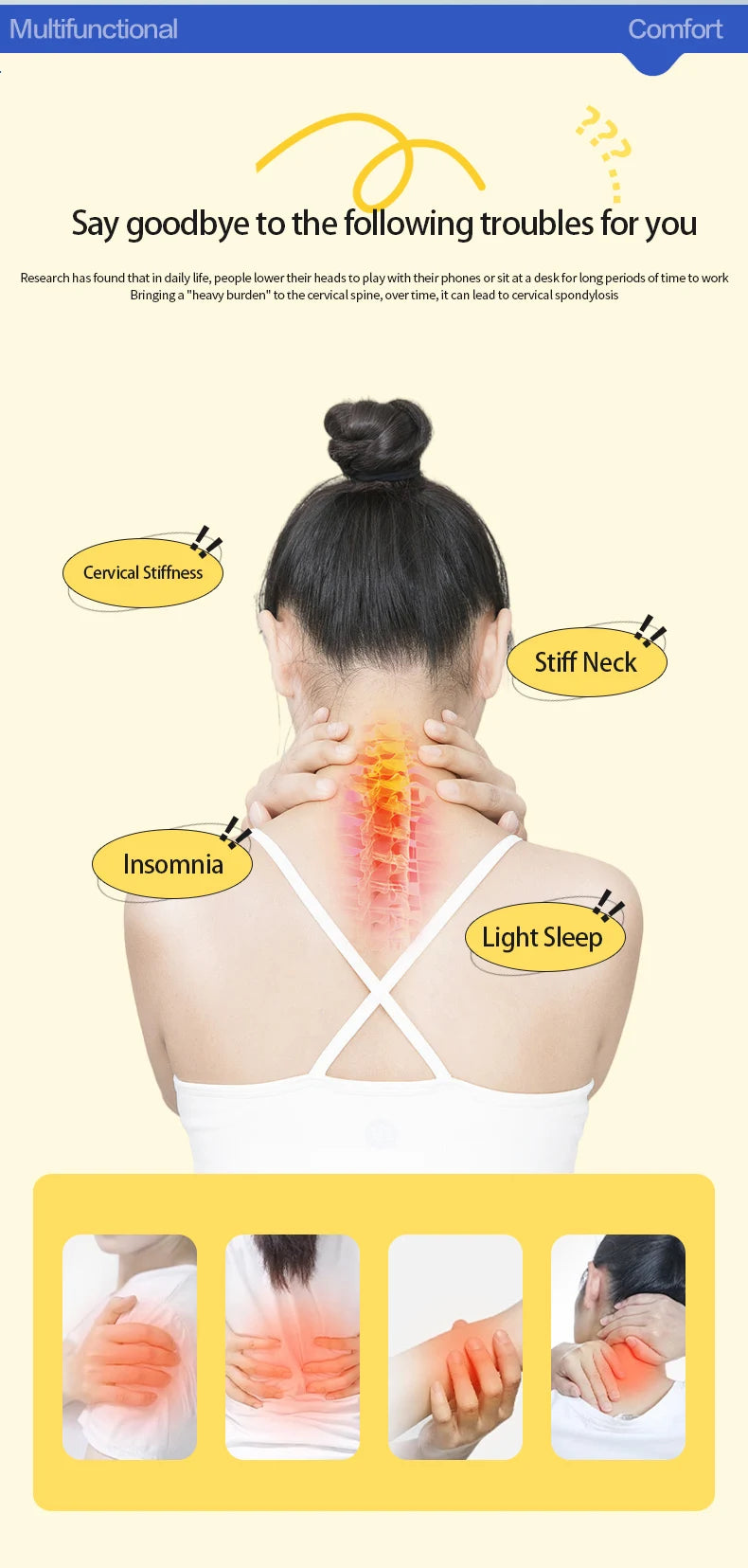 Lie On The Bed Sleeping Pillow Lie On The Bed Artifact Multifunctional Prone Position Lie Pillow Lie Sleeping Lie Pillow Cushion