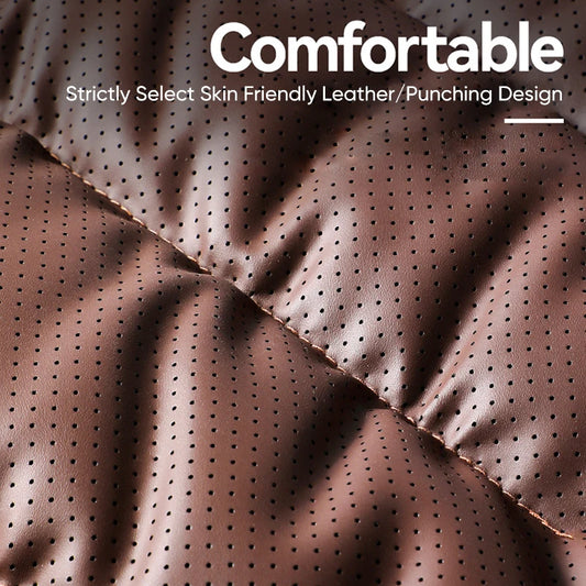 Nappa Leather Breathable Car Seat Cover Soft Anti Slip Seat Cushion