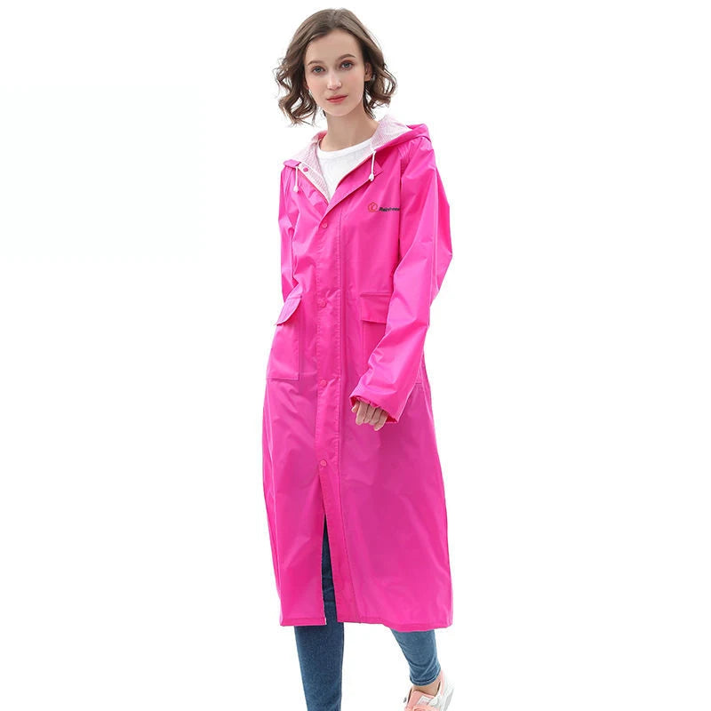 Heavy Duty Waterproof Hooded Rain Poncho for Adults