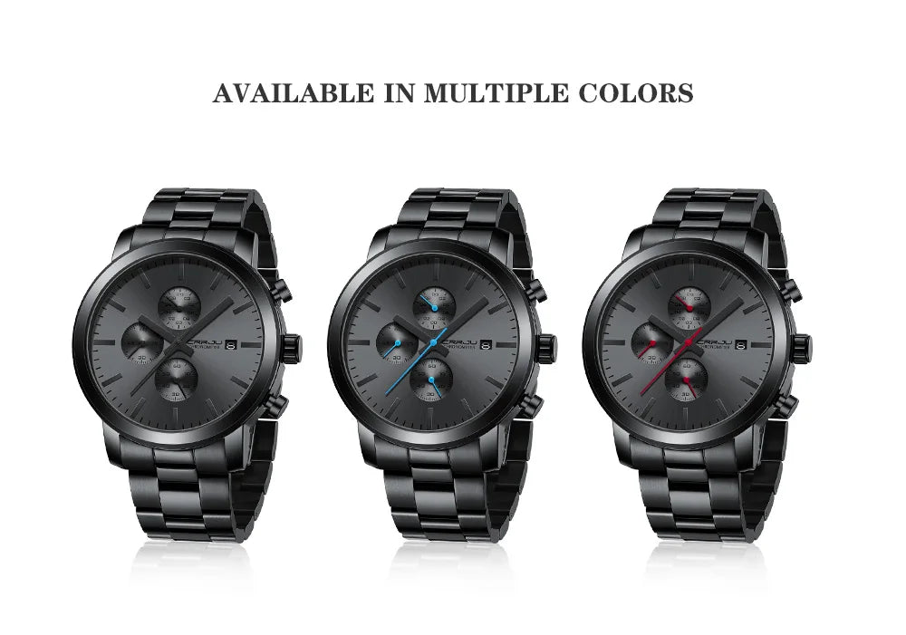 Luxury Man Watch High Quality Waterproof Chronograph Wristwatch Quartz Casual Clock relogio masculino