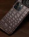 100% Natural Crocodile Leather Phone Case for iPhone 16 15 Pro Max 14 ProMax Pro 16 Plus 15Pro 16Pro 14Plus Luxury Cover