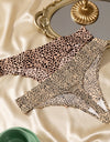 3Pcs/Kit Leopard Women Underwear Women's Brazilian Panties Thongs Tanga Underpants
